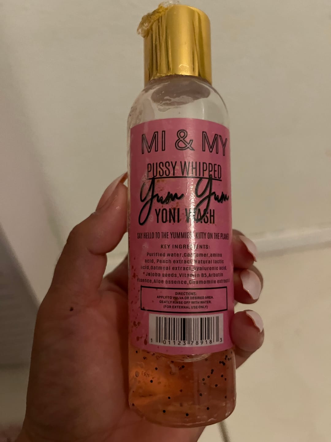 Customer photo review of P*ssy Whipped Yum Yum Yoni Wash
