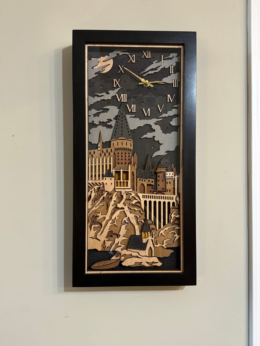 Customer photo review of HOGWARTS 3D WALL CLOCK