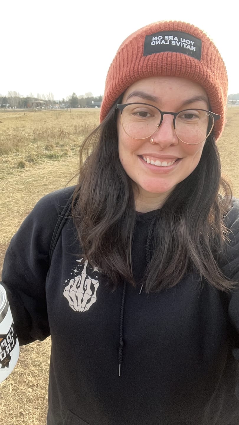 Customer photo review of hope they have books in hell hoodie