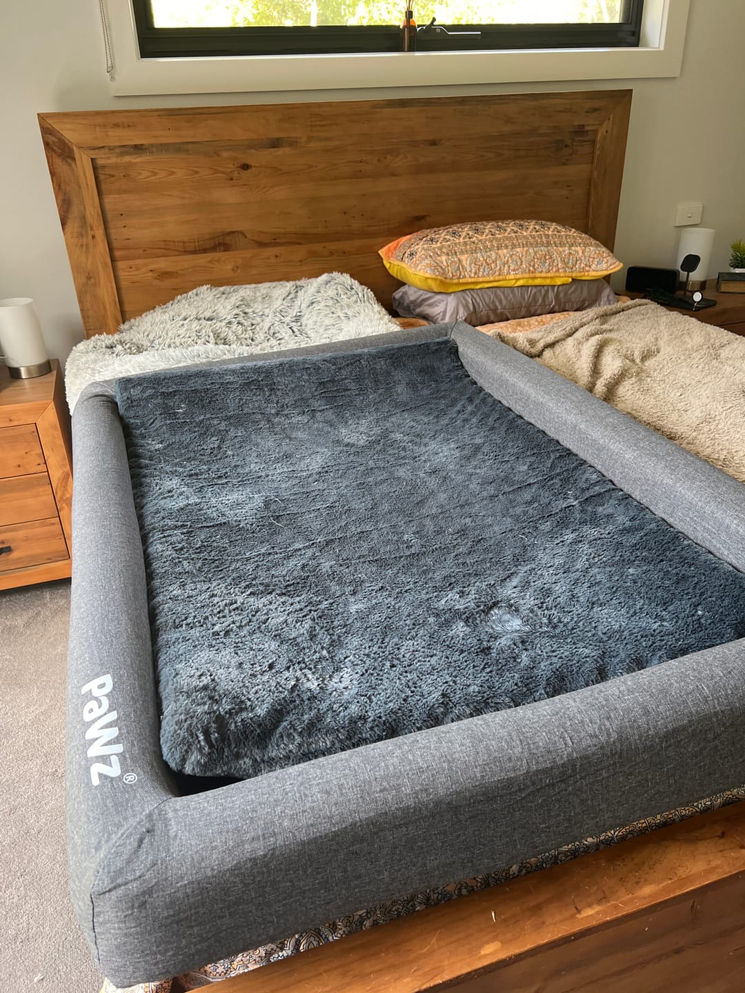 Customer photo review of PaWz Memory Foam Calming Dog Bed