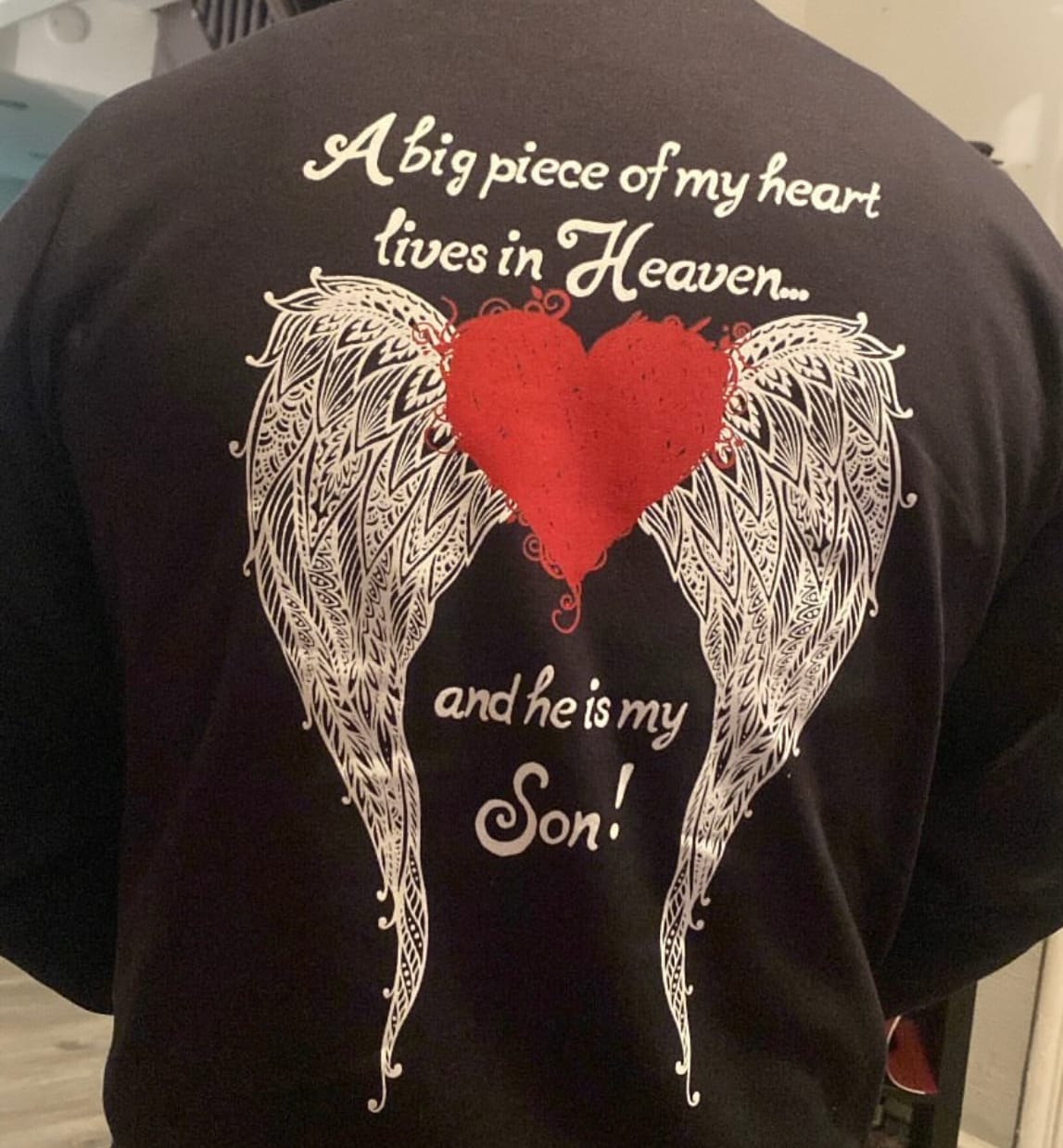 Customer photo review of Son - A Big Piece of my Heart Hoodie