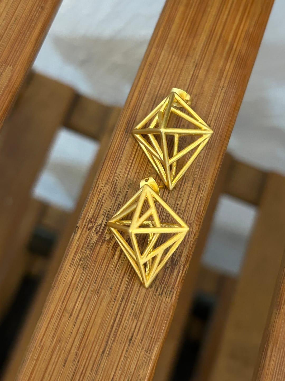 Customer photo review of Linear Earrings
