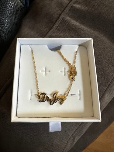 Customer photo review of Personalized Name Necklace