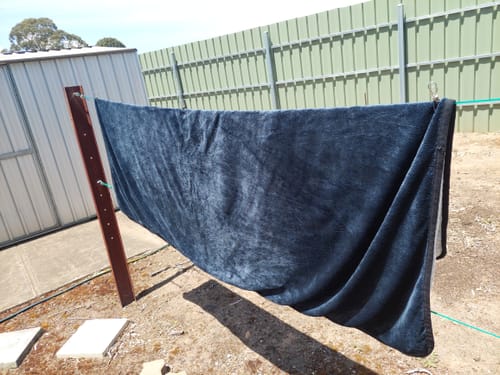 Customer photo review of Waterproof Splash Blanket™ - Tasmanian Navy The OG
