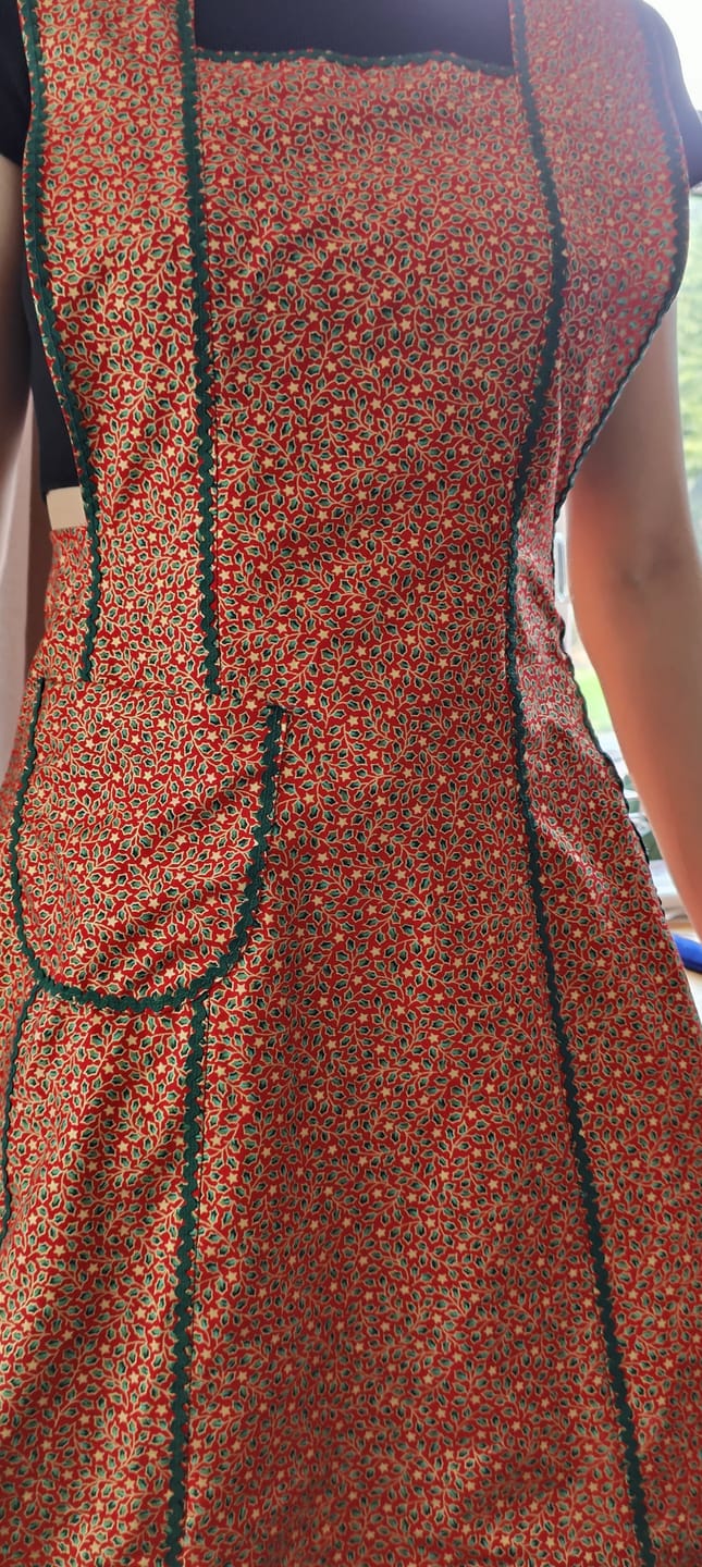 Customer photo review of Christmas Holly Cotton Fabric