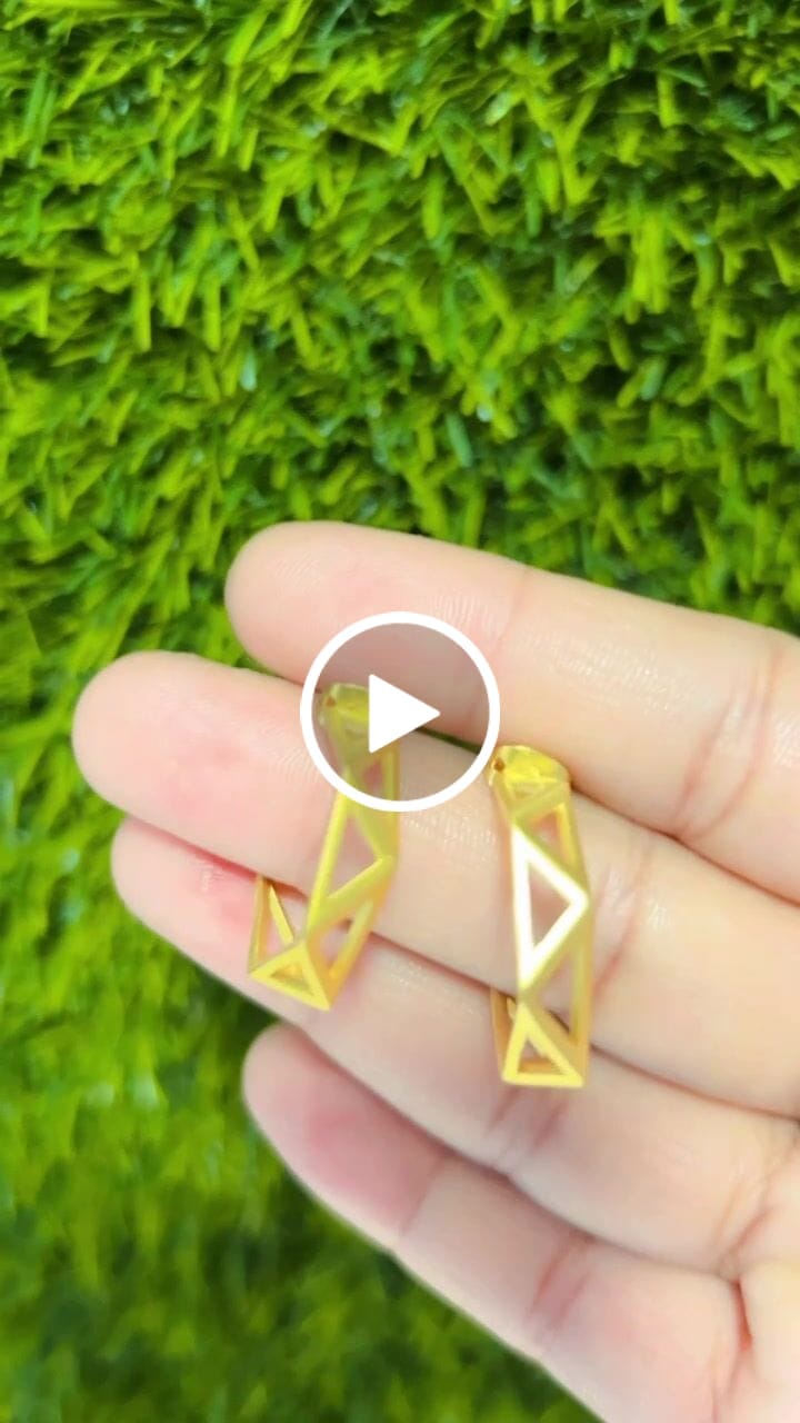 Customer video review of Linear Earrings