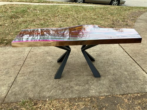 Customer photo review of Metal Bench Legs - 106 Namu (Small Size) - 16H