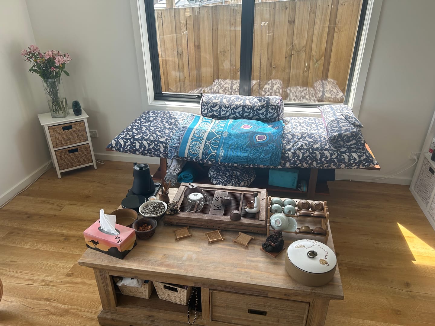 Customer photo review of Eve Paisley Yoga Nidra and Meditation Comfort Bundle