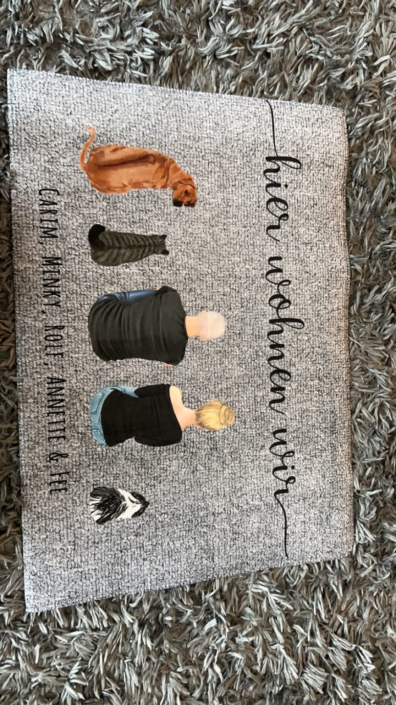 Customer photo review of Pärchen - Individuelle Fußmatte