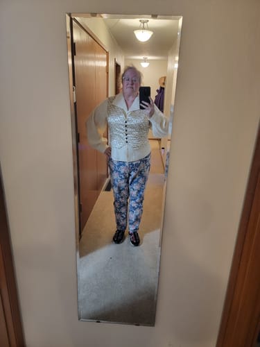 Customer photo review of PRE-ORDER - LABYRINTH™ Sarah Vest With Matching Amber Brooch