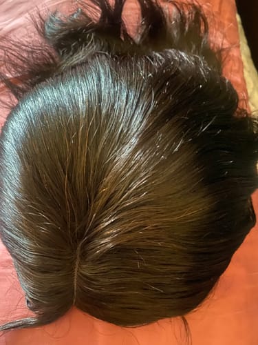 Customer photo review of Brazilian Middle Part Wig - Straight - 8"