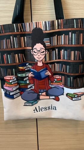Customer photo review of Tipa da libri - Borsa shopper personalizzata