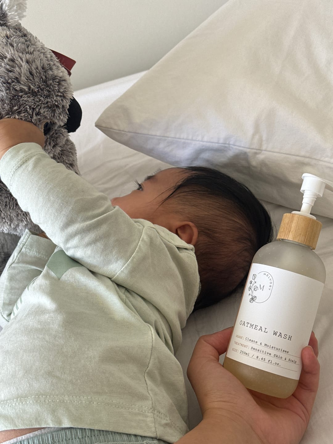 Customer photo review of Oatmeal Moisturising Wash