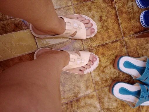 Customer photo review of Sandales soft bottom Peach
