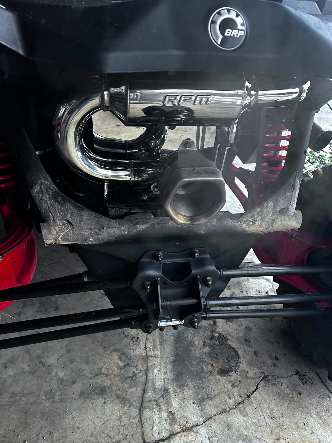 Customer photo review of RPM SxS X3 Slip On Exhaust Sport Muffler Can Am Maverick X3 Turbo R & RR 2017-2024