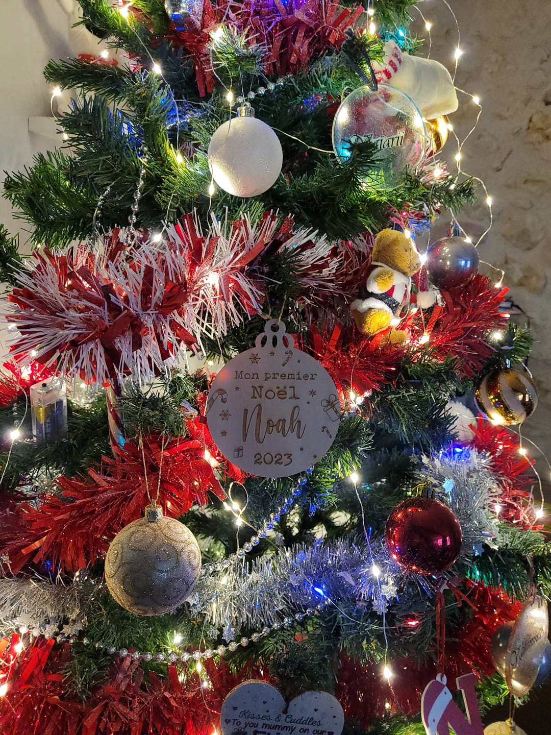 Customer photo review of Boule de Noël Personnalisée - Mon Premier Noël