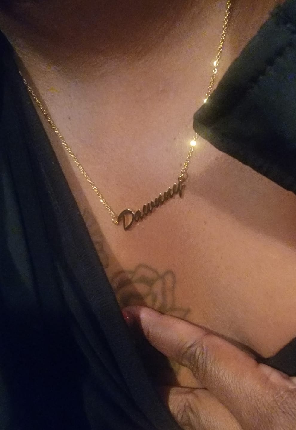 Customer photo review of Personalized Name Necklace