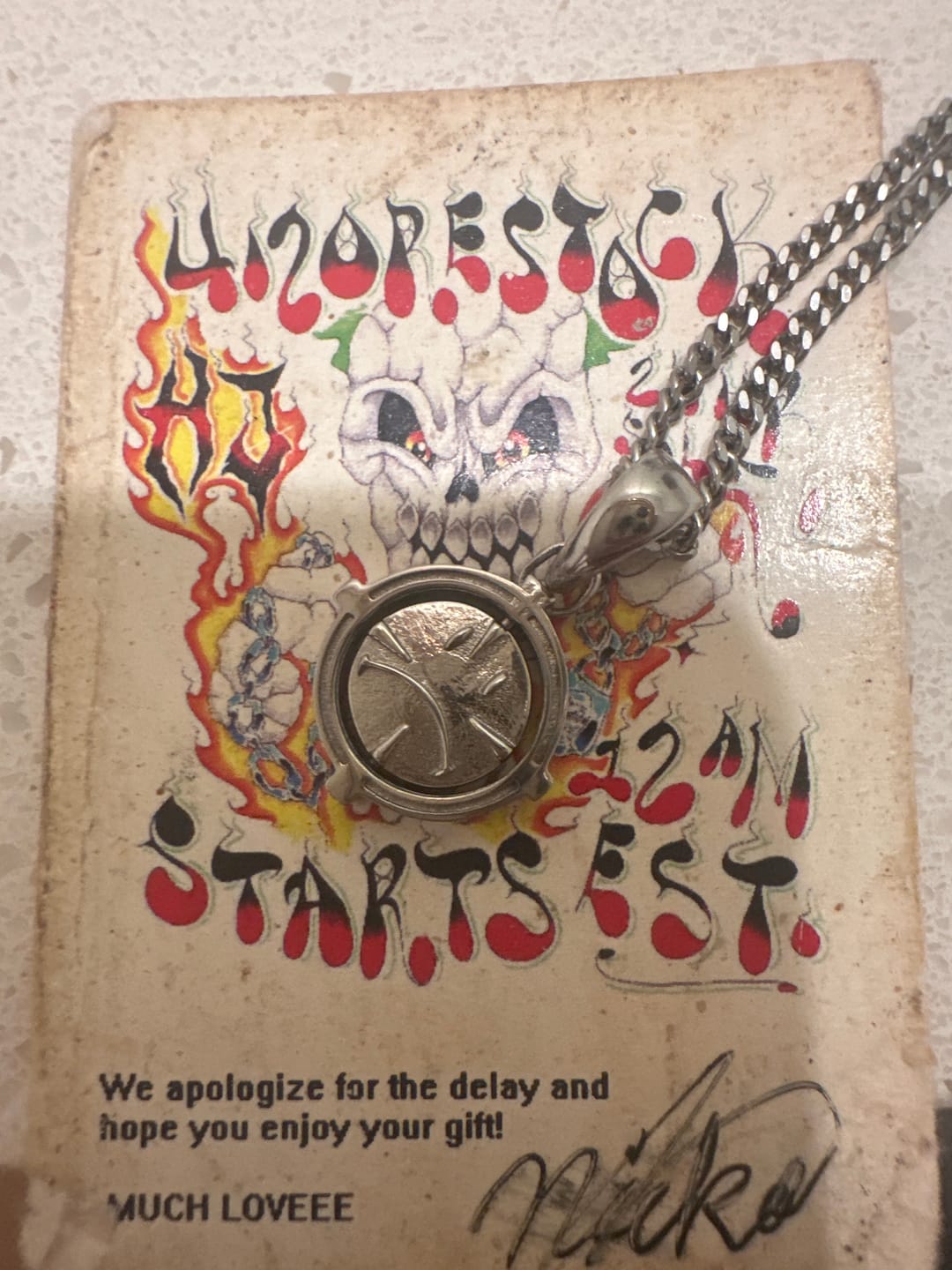 Customer photo review of UPGRADED BIPOLAR PENDANT