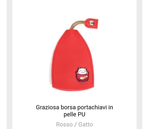 Customer photo review of Graziosa borsa portachiavi in pelle PU