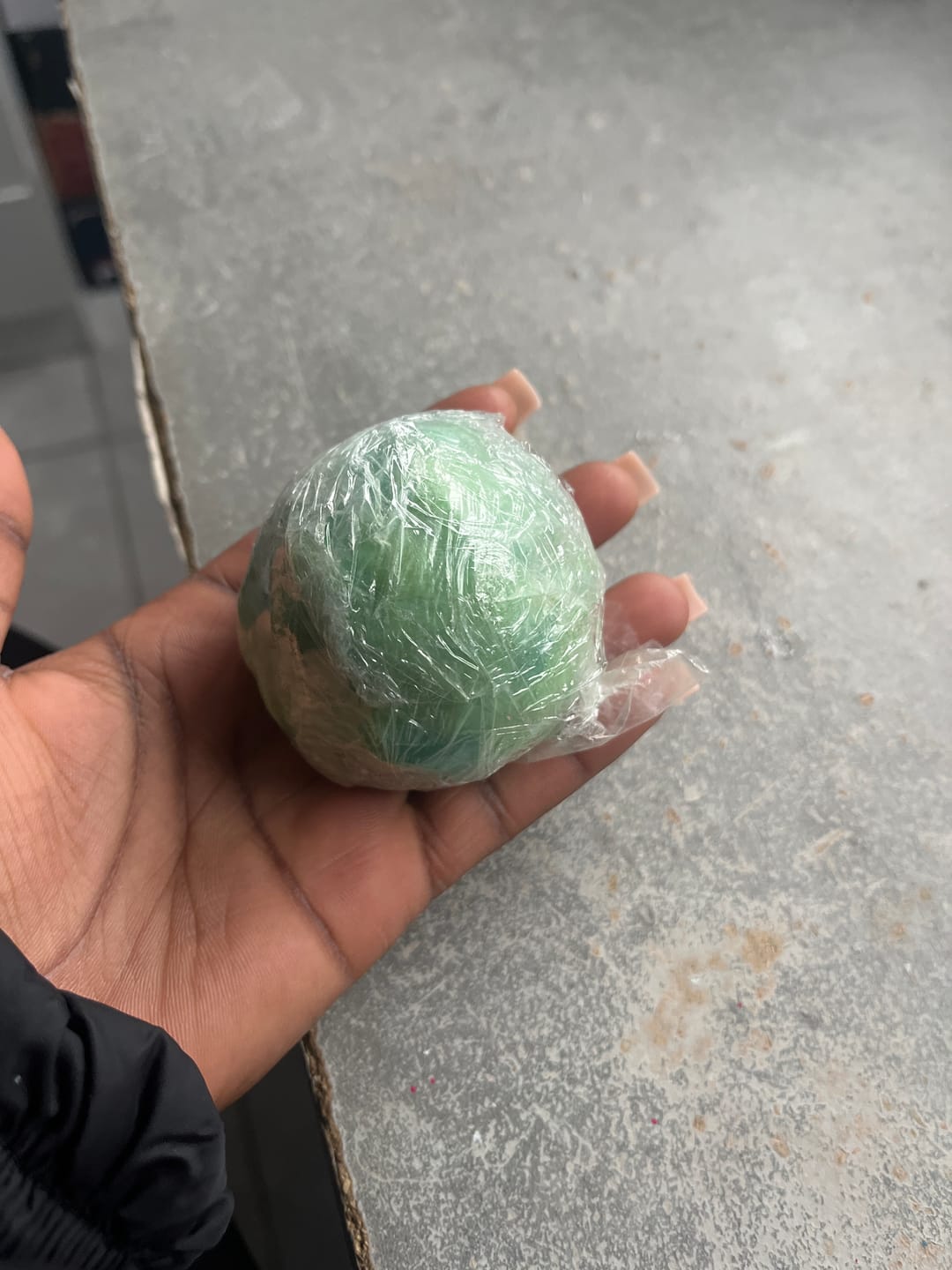 Customer photo review of savon biscuit green