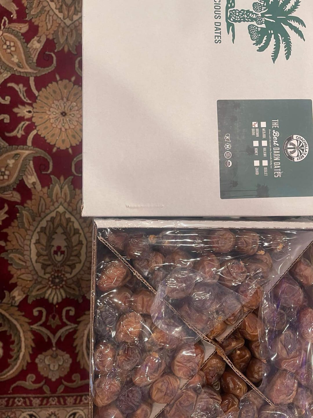 Customer photo review of Organic Brown Barhi Dates Bulk Generic Box
