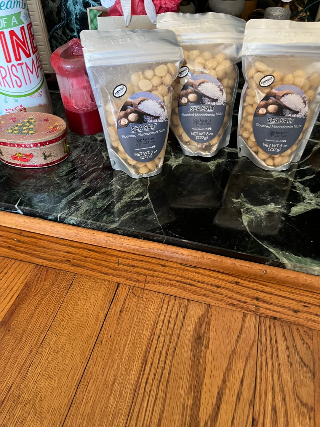 Customer photo review of Sea Salt Macadamia Nuts