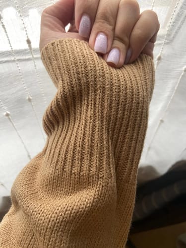 Customer photo review of Pull à col roulé Luxueux en cachemire