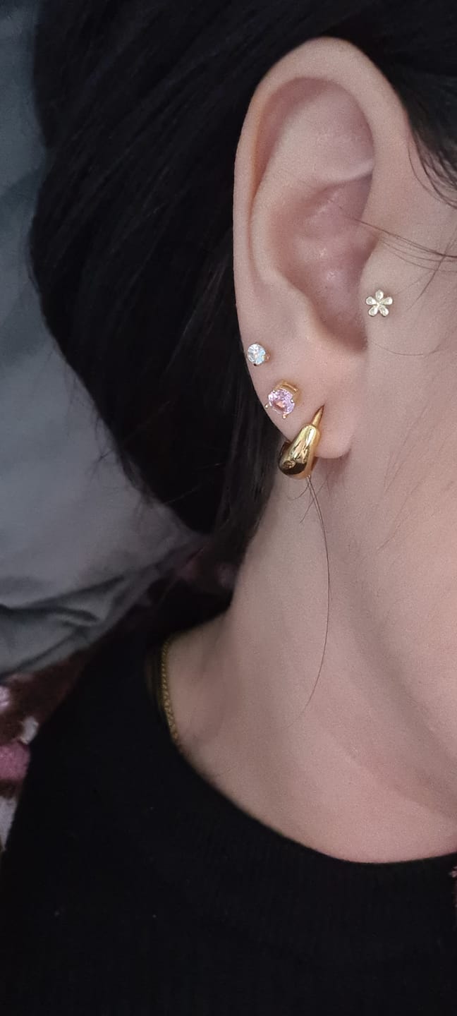 Customer photo review of Pendientes Centelleante