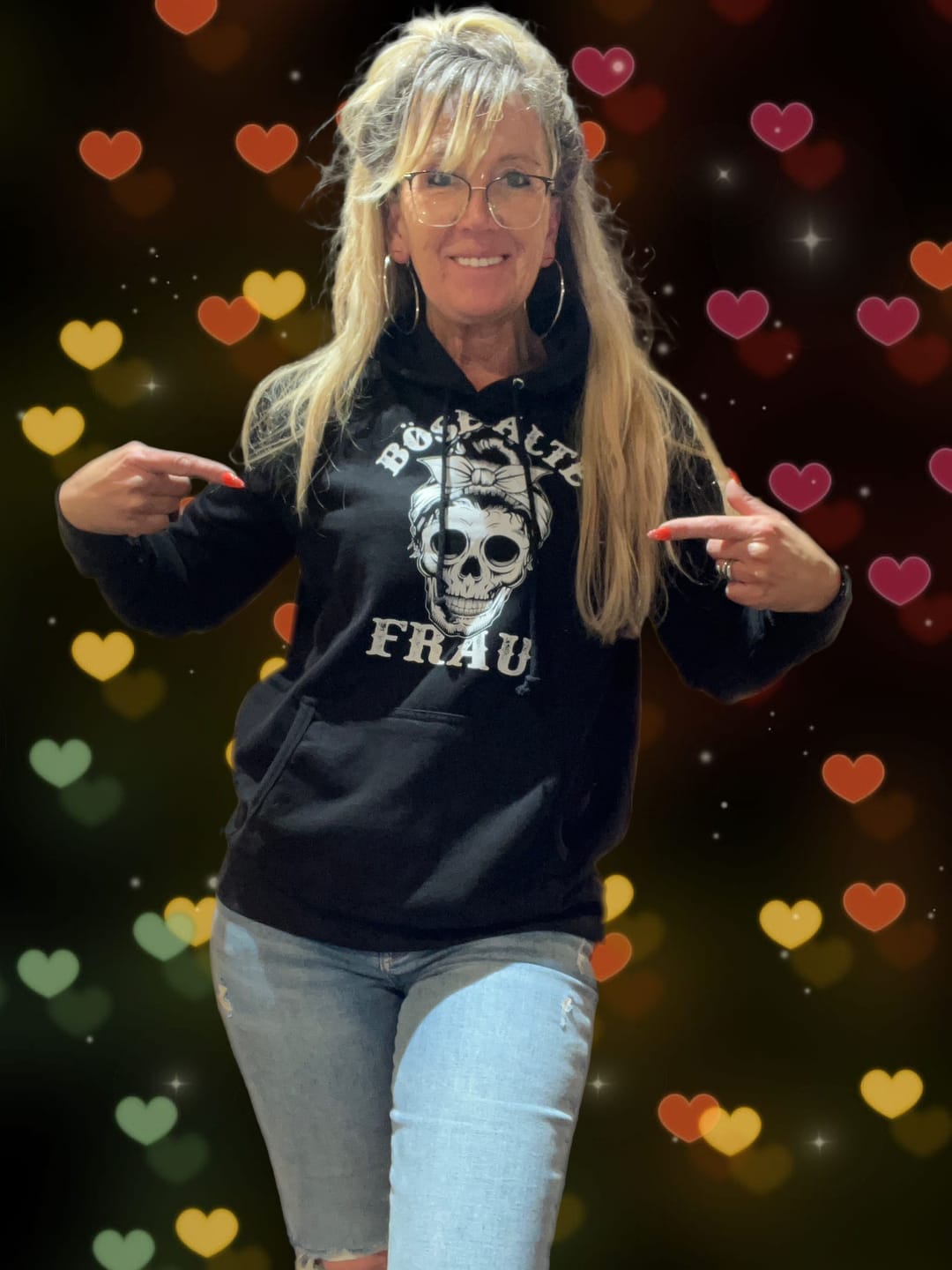 Customer photo review of Böse alte Frau - Damen Hoodie