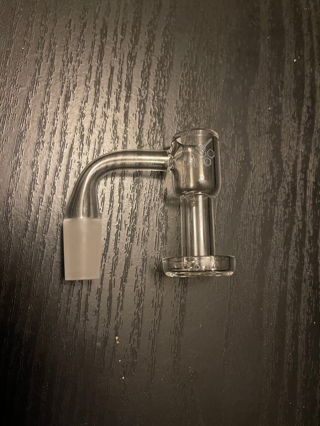 Customer photo review of HONEYSUCKLE BEVEL QUARTZ BANGER - 90° DEGREE | YL