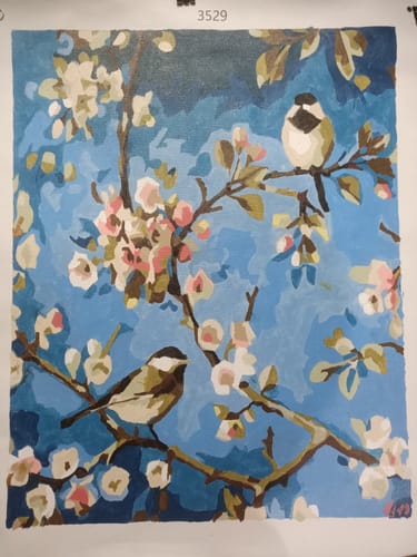 Customer photo review of Pájaros en azul