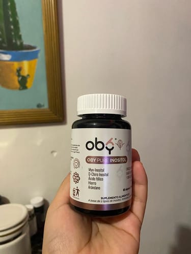 Customer photo review of OBY Pure Inositol | Myo Inositol y D-Chiro Inositol, Ácido Fólico, Hierro y Extracto Arándano