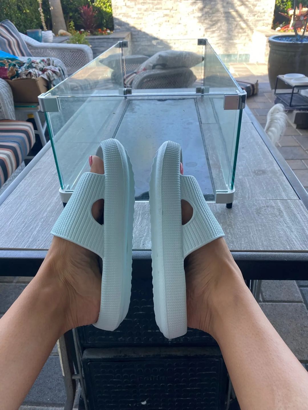 Customer photo review of Pantoufles/sandales orthopédiques