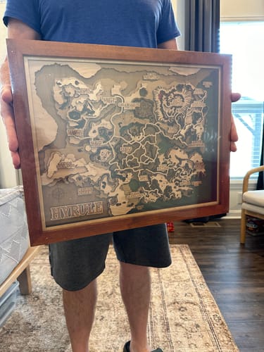 Customer photo review of THE HYRULE 3D MAP