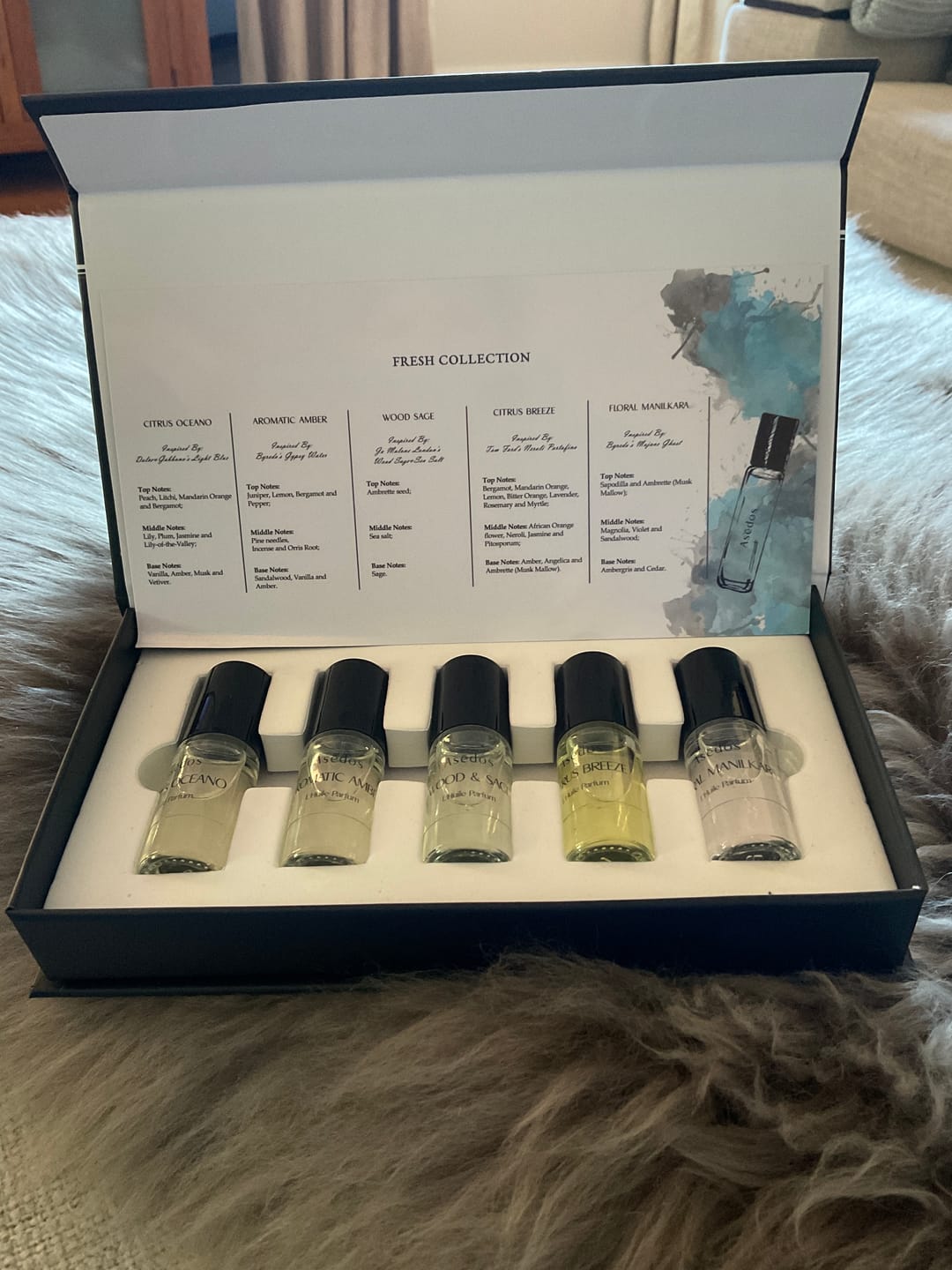 Customer photo review of Asēdos Perfume Oil Collection - Fresh