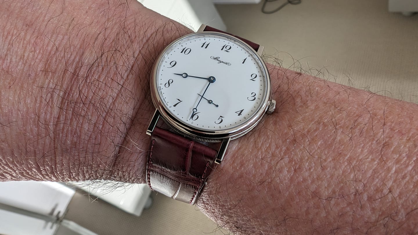 Customer photo review of Matte Bordeaux Alligator