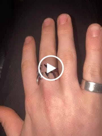 Customer video review of Tribal Heart Ring