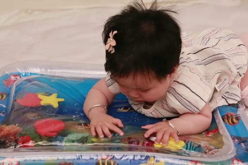 Customer photo review of Tummy Time Mat