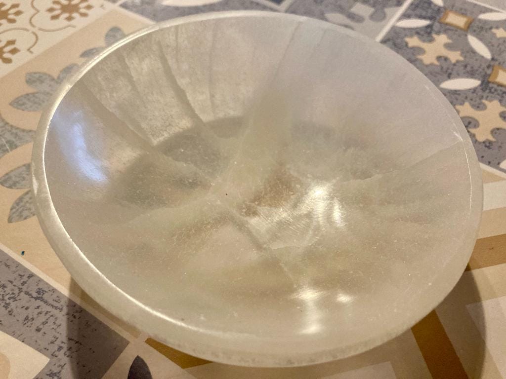 Customer photo review of Bol de Selenita Redondo | Bienestar - Tranquilidad