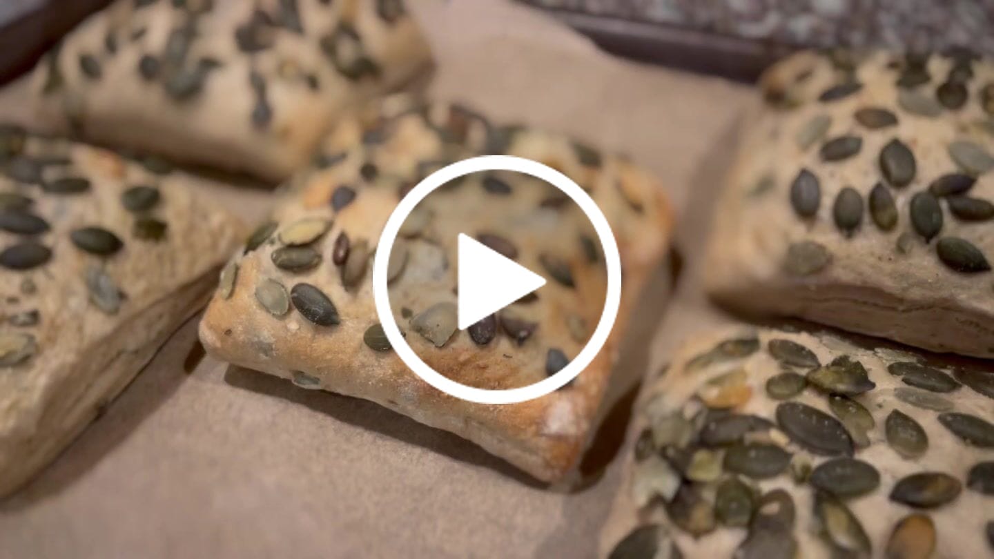 Customer video review of Pumpkin Seed Rolls (5 pack)