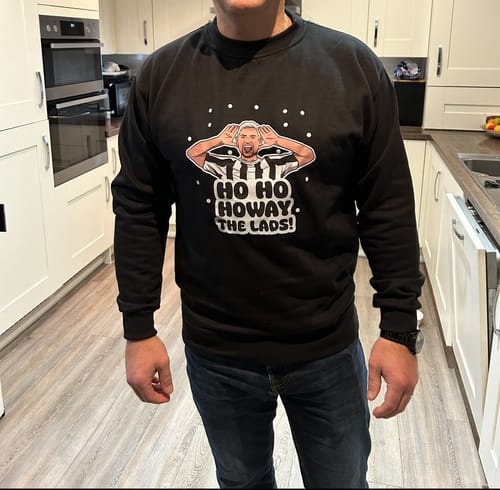 Customer photo review of Ho Ho Howay The Lads - Sweater