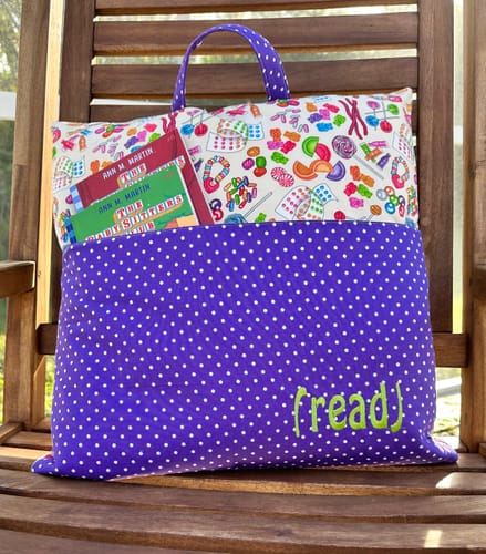 Customer photo review of Reading Pillow / Pocket Book Pillow Pattern in Two Sizes | Digital PDF Pattern