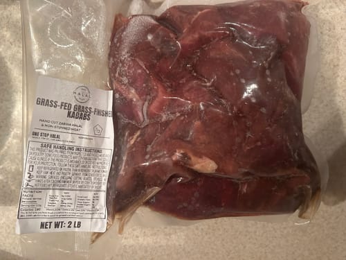 Customer photo review of Grass-fed Grass-finished Beef Cubes - Kababs