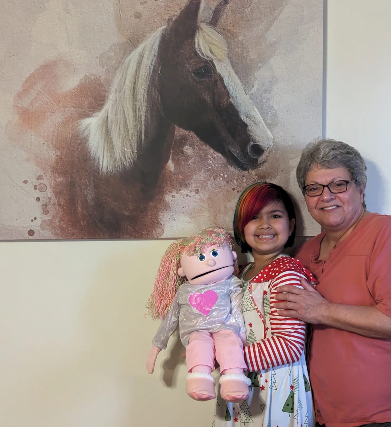 Customer photo review of Personalized Horse portrait