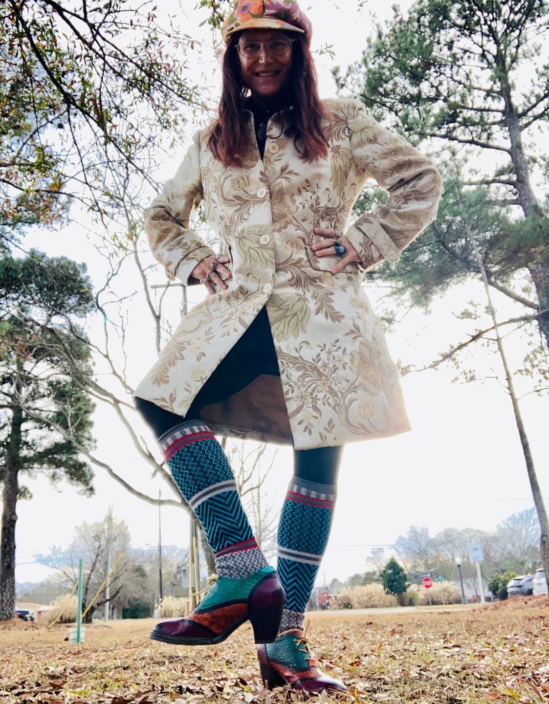 Customer photo review of Hand stitched leather pumps