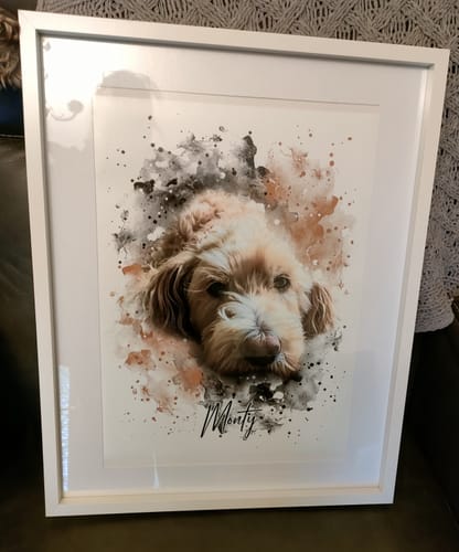 Donna C. review of Your Dog as Watercolor Portrait image 1 out of 1