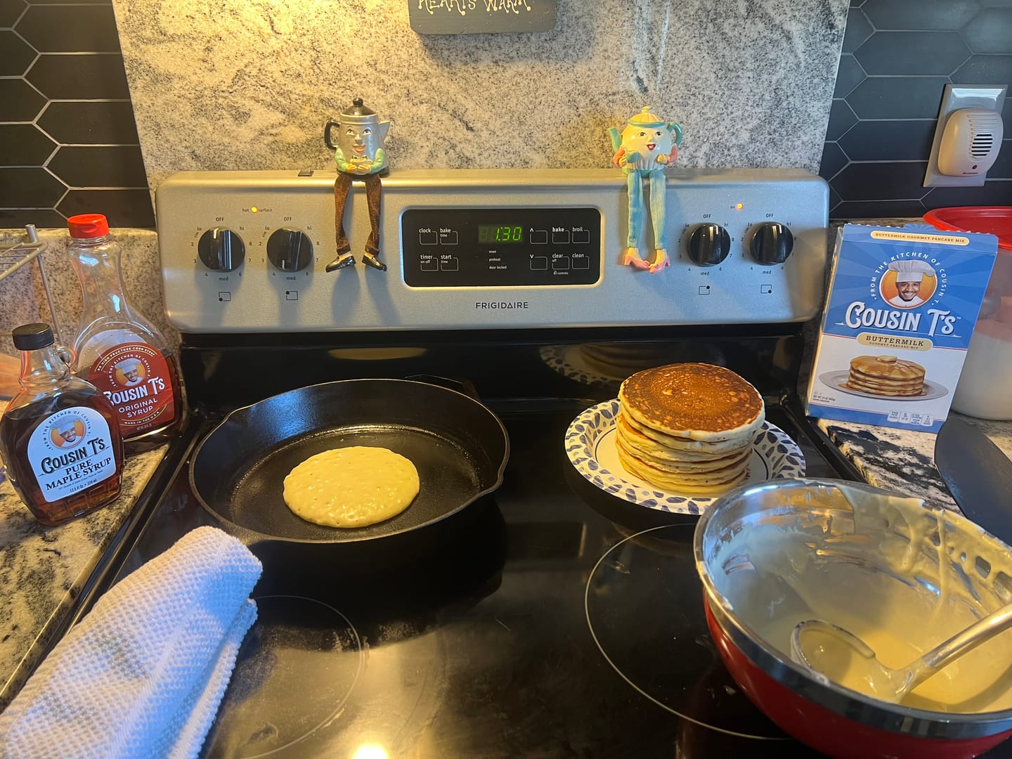 Customer photo review of Cousin T's Maple Syrup & 2 Pack Pancake Mix Bundle