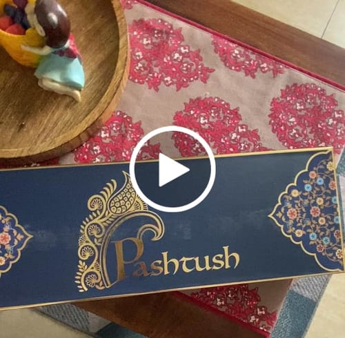 Customer video review of Pashtush Women's Jamawar Shawl, Mustard