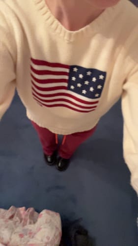 Customer photo review of Allegra Jogger Bordeaux / Orange