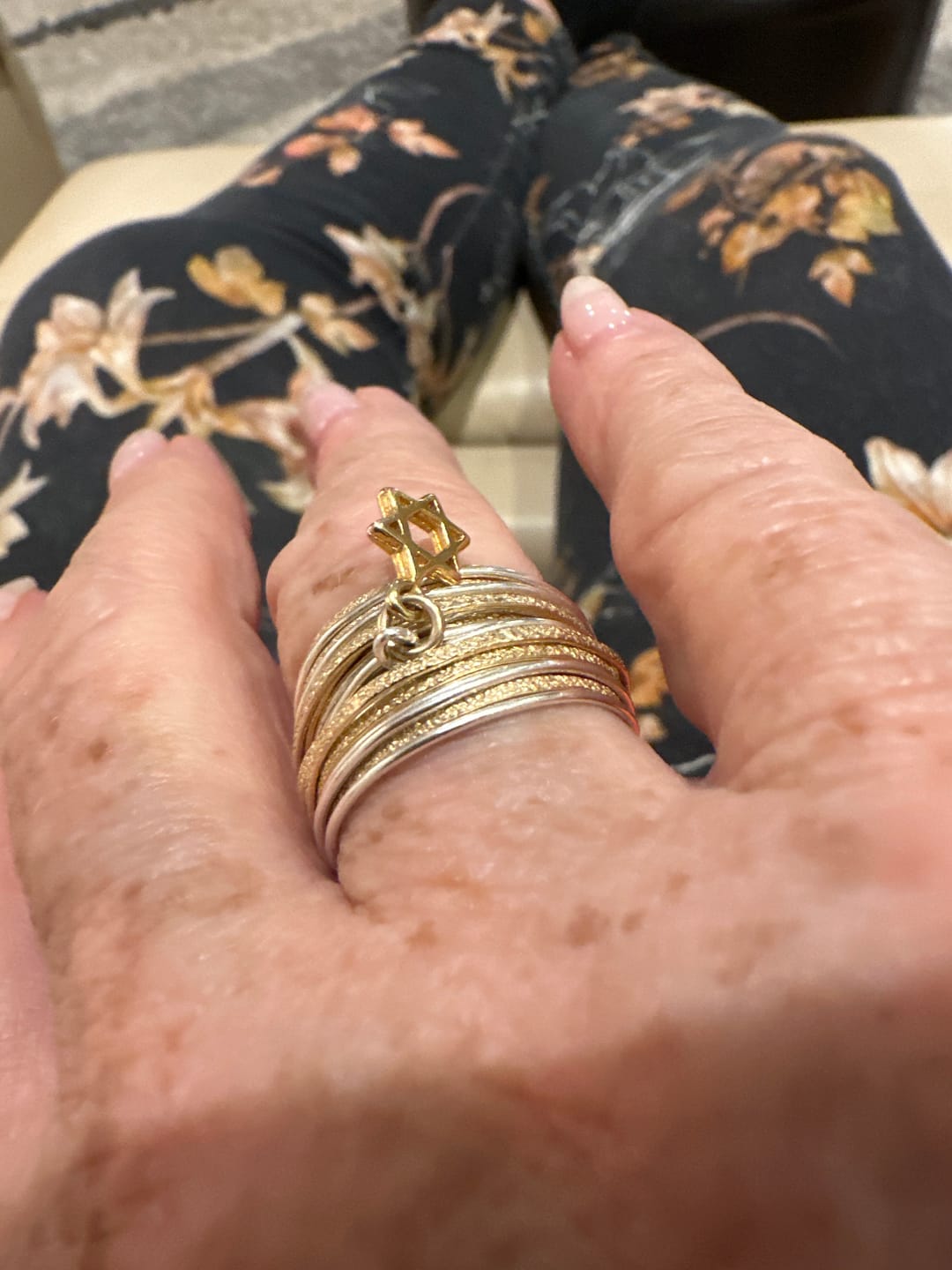 Customer photo review of Spirali Star of David Ring